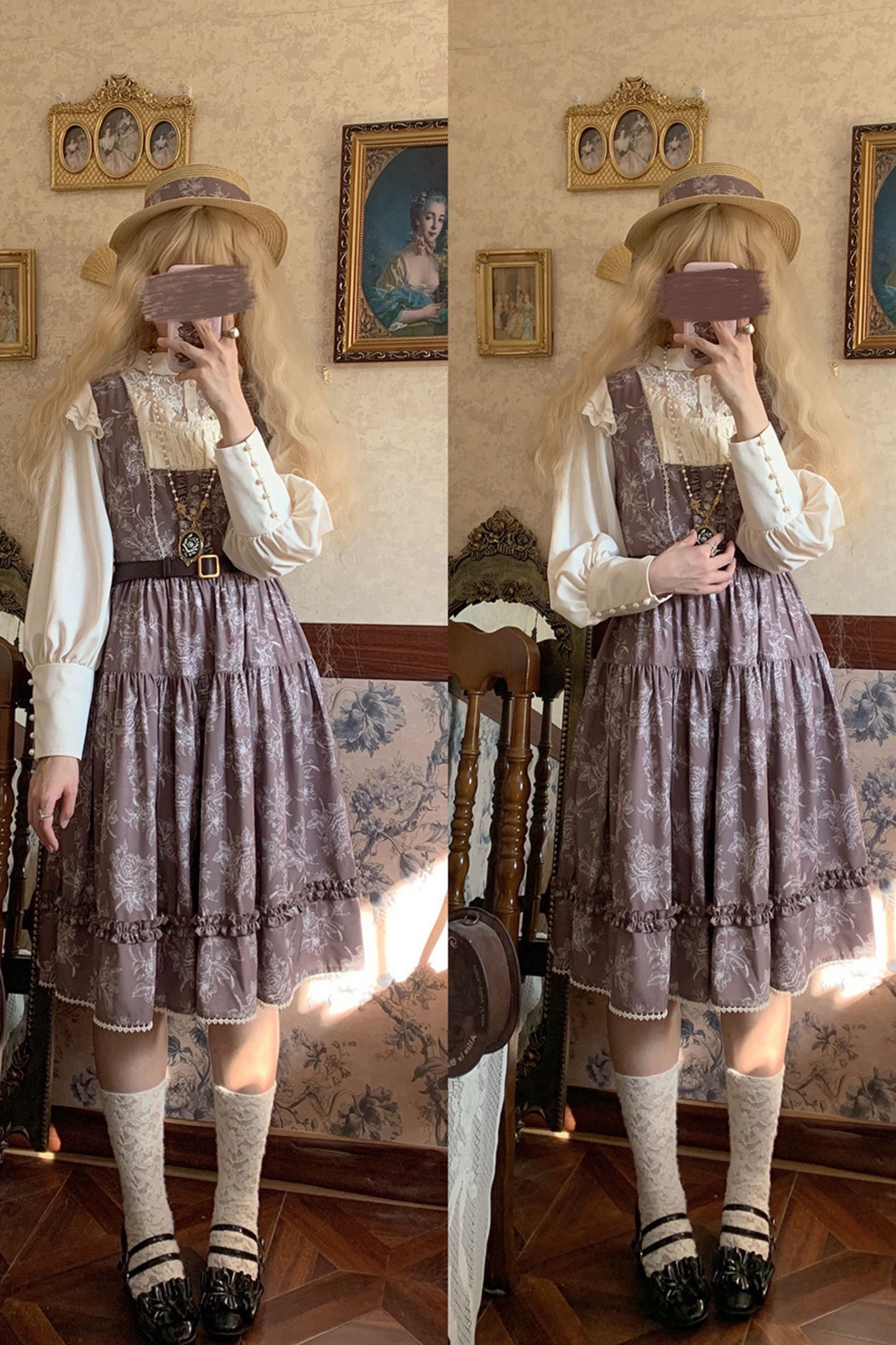 Sketch Wild Rose Elegant Lolita Jumperskirt