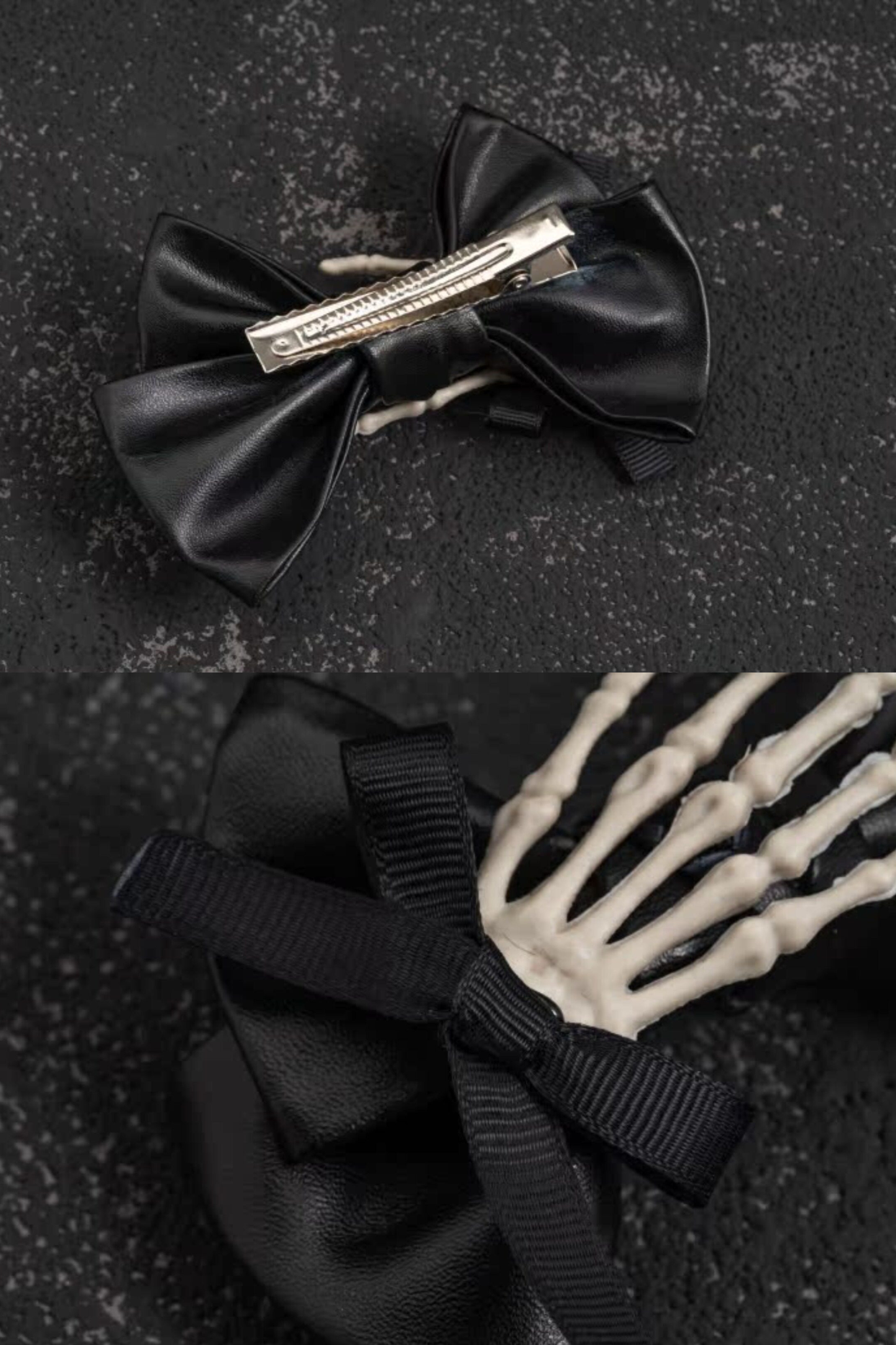 スカルリボンヘアーアクセサリー