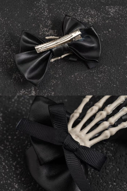 スカルリボンヘアーアクセサリー