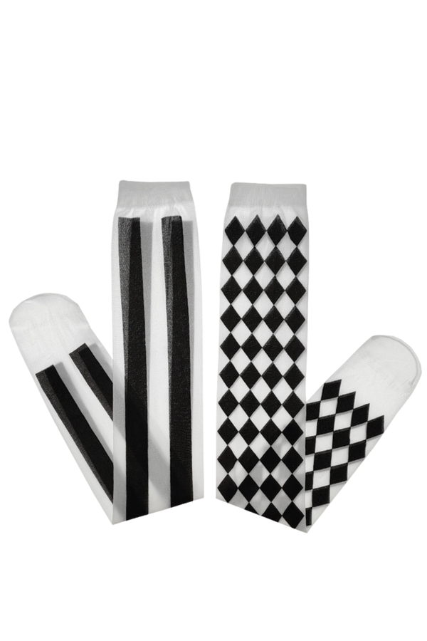 ゴシックプラッドロリータニーハイソックス