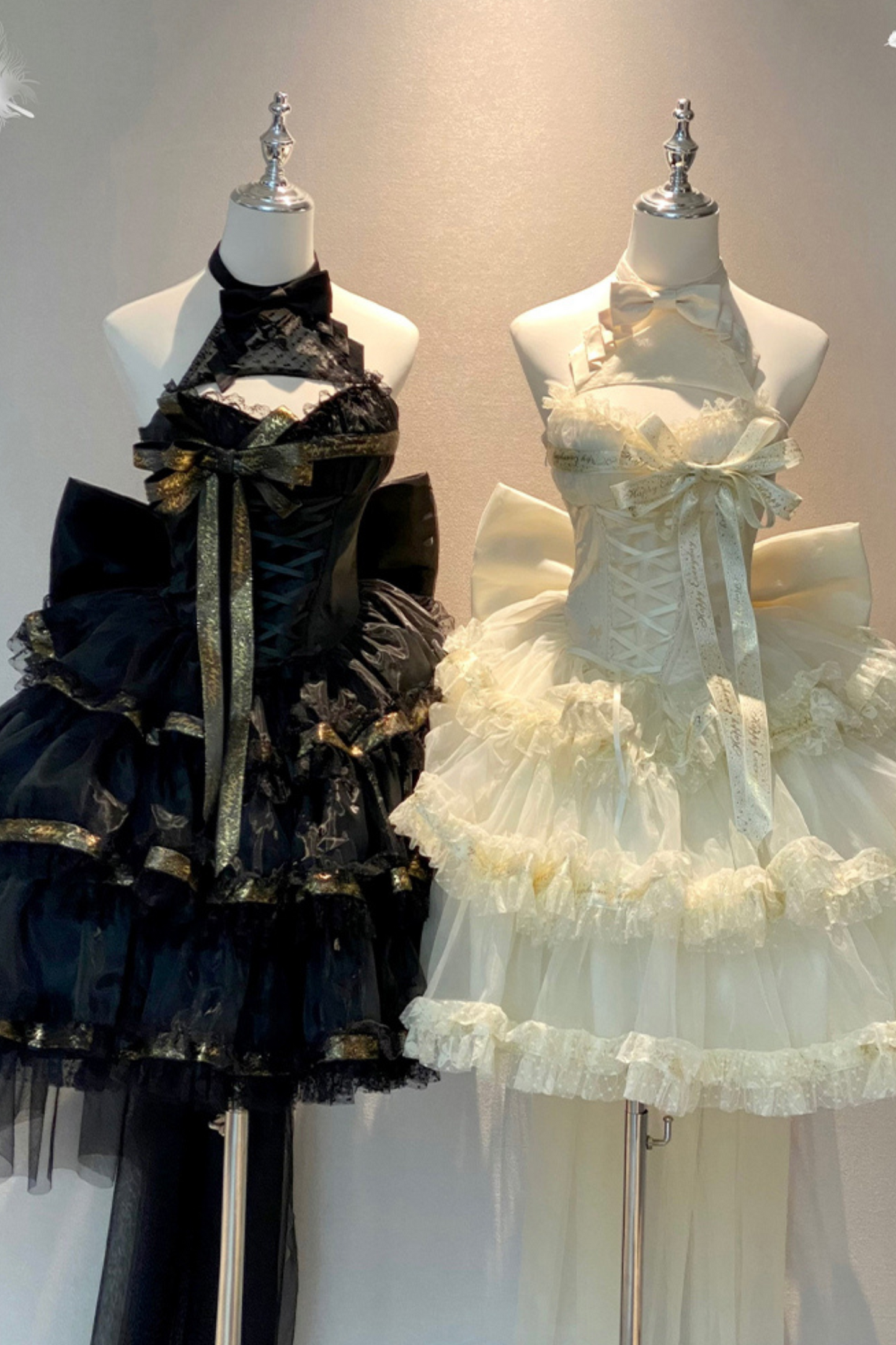 Ribbon Halter Neck Slim Lolita Dress