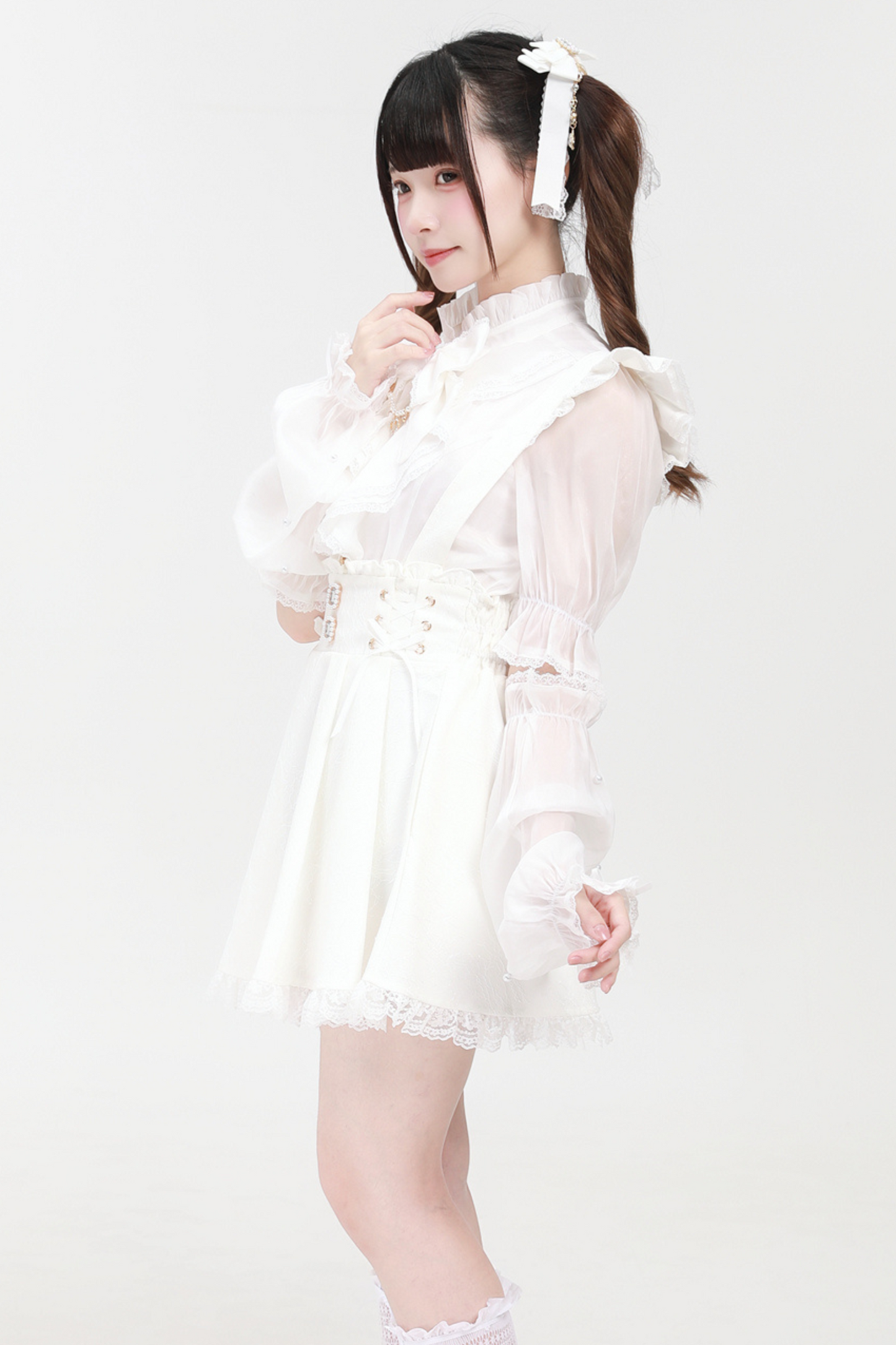 Mass Production Mine Beaded Sleeve Shirt