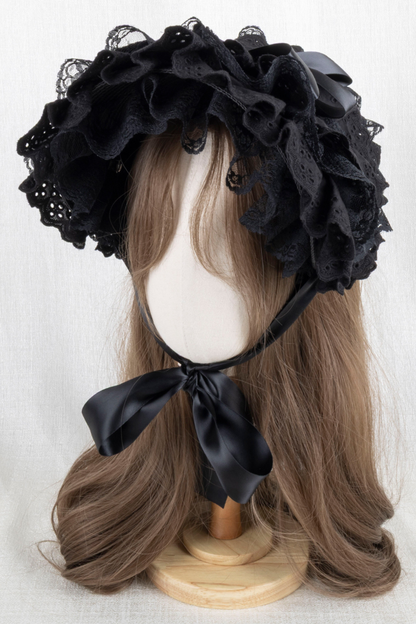 ゴシックレースフリルボンネット