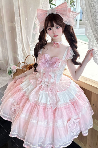 Sweet Princess Lolita Dress + Big Headband