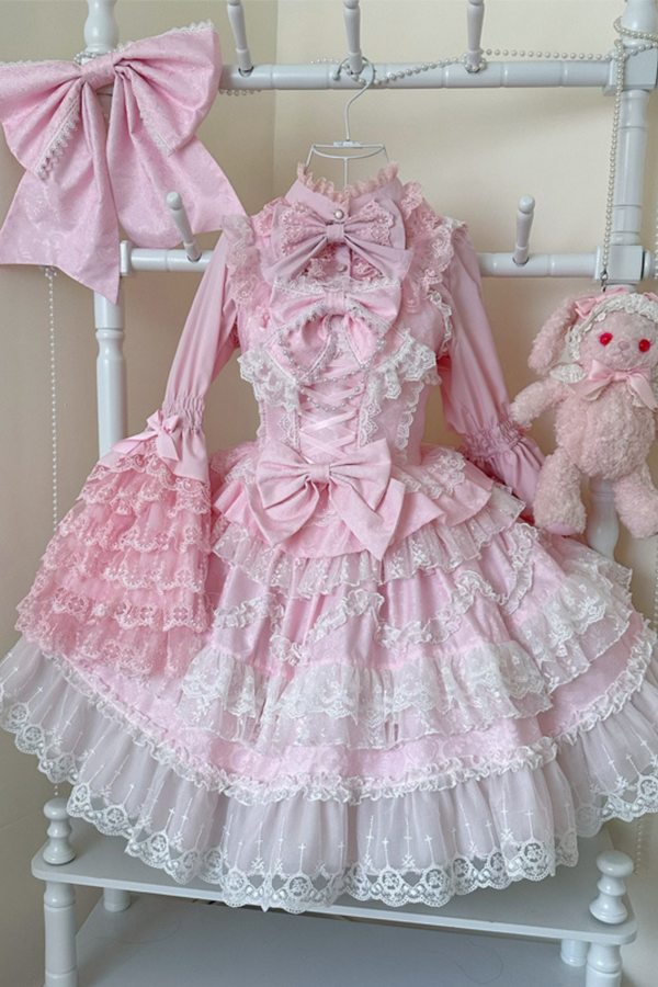 【予約商品】ときめきラブリーロリータドレス+フリルブラウス