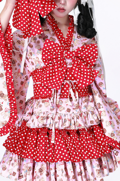Retro-Pop-Lolita-Kimono-Oberteil