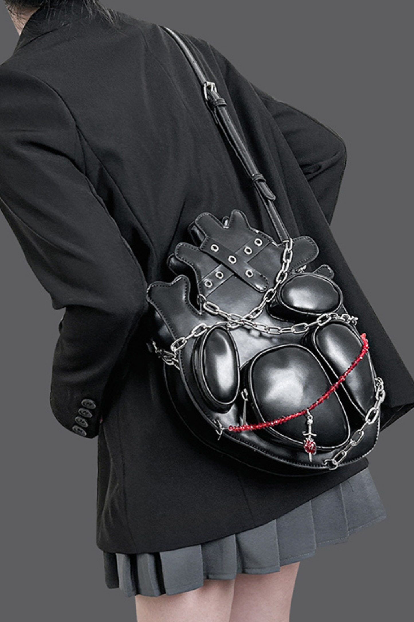 ダークバンドルチェーンゴシックパンクメタルベイブスバッグ