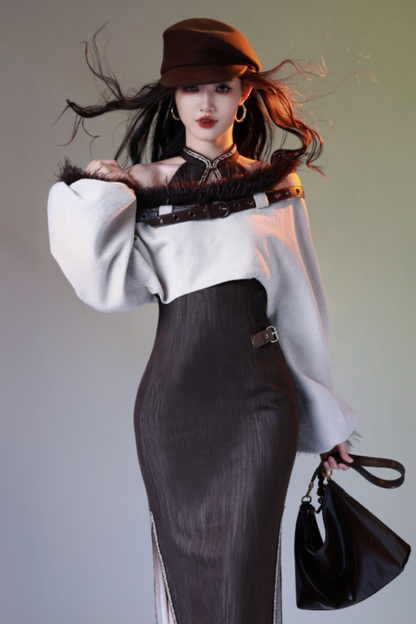 Mode Faux Two Dresses