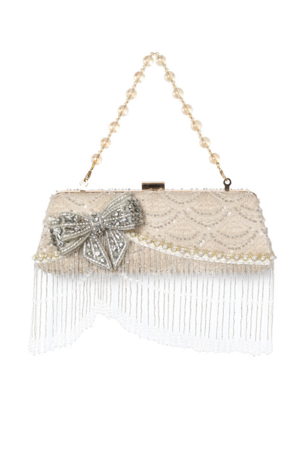 ダイヤモンドリボンクラッチバッグ