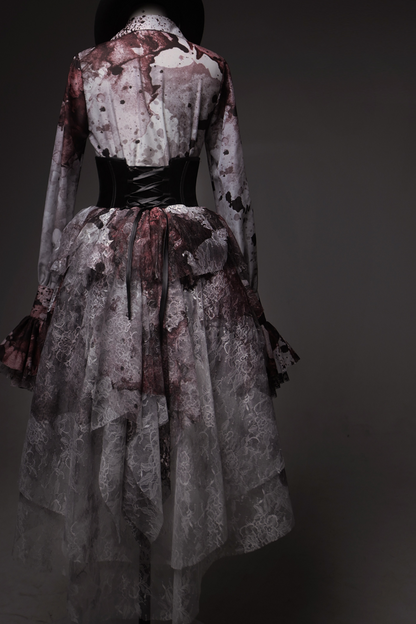 Horror Amusement Park Lace Waist Corset