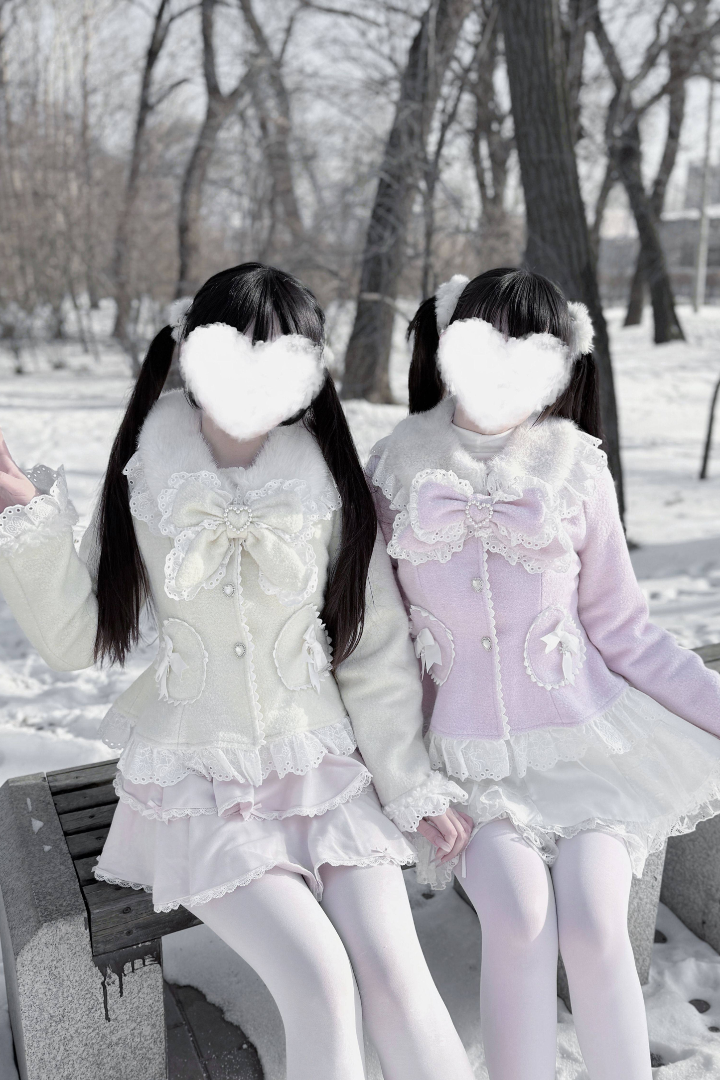 レースリボンスリムスイートコート