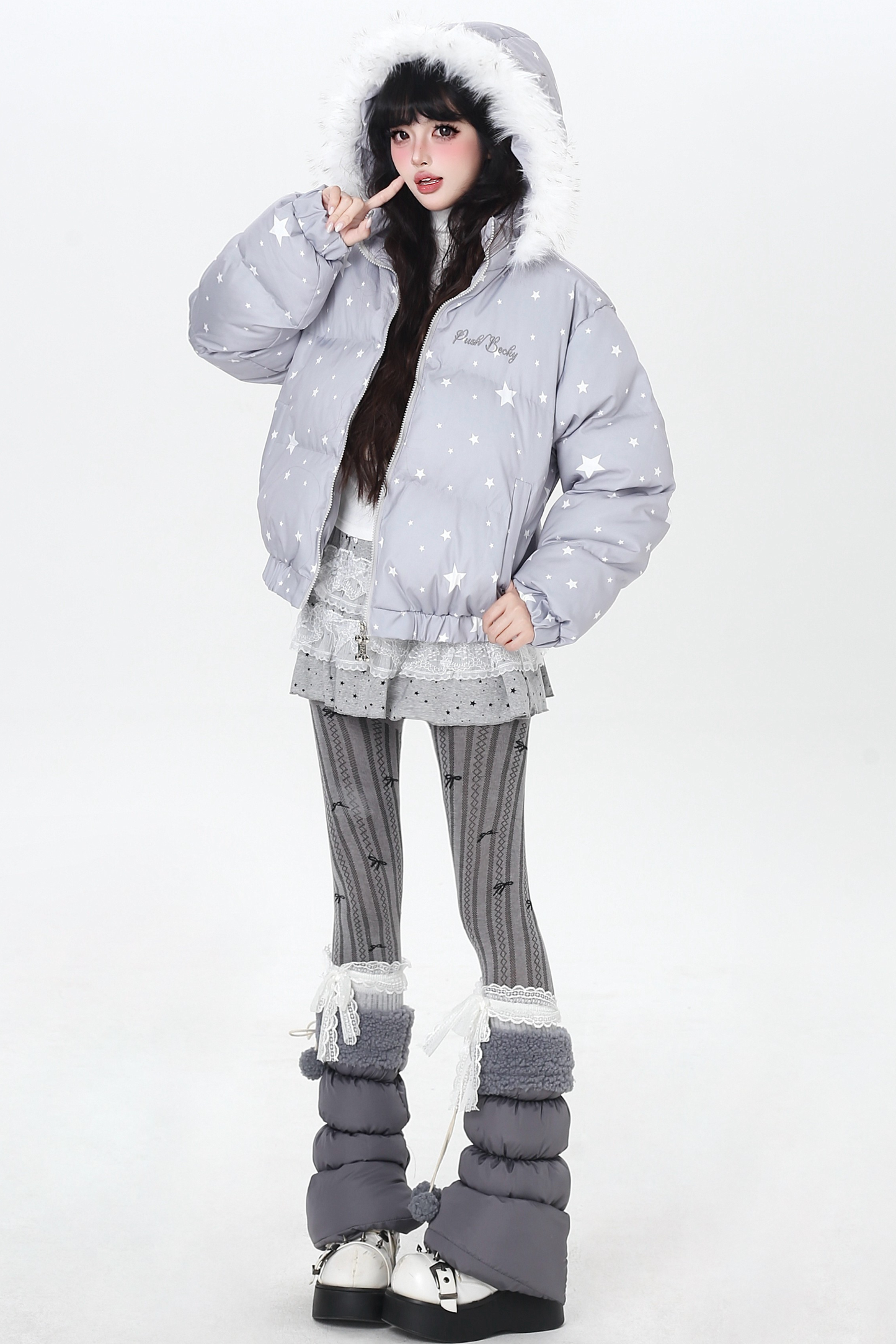 Star Design Down Jacket