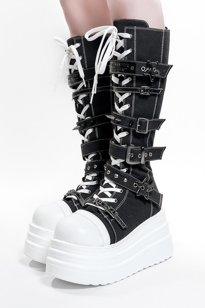 Y2K Punk Platform Boots
