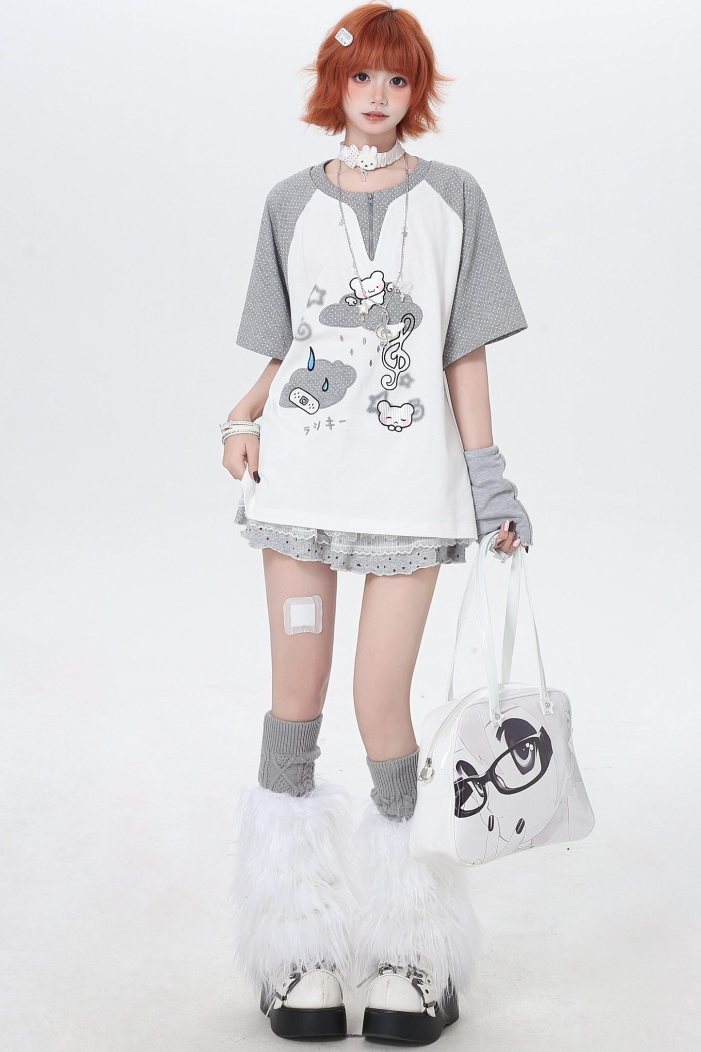 Two-Tone Loose Oversized Top