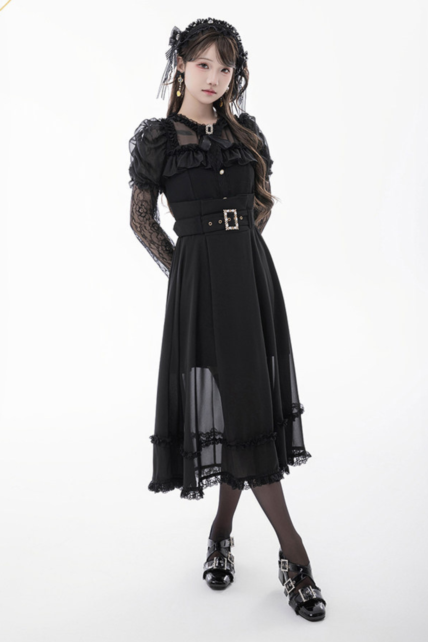 Moonlight High-Waist Skirt + Belt