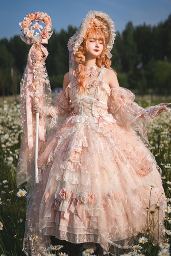 Sweet Flower Wedding Original Gorgeous Girl Chiffon Dress