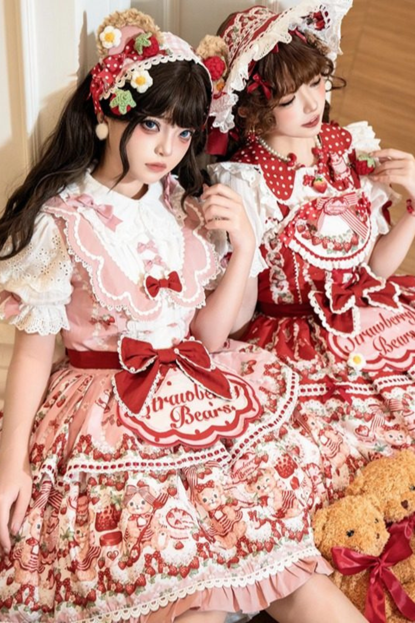 Lolita Striped Strawberry Dress