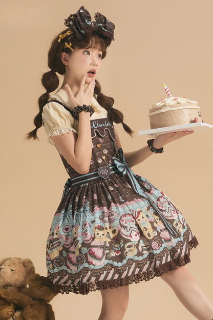 Dream Chocolate Bear Lolita Dress
