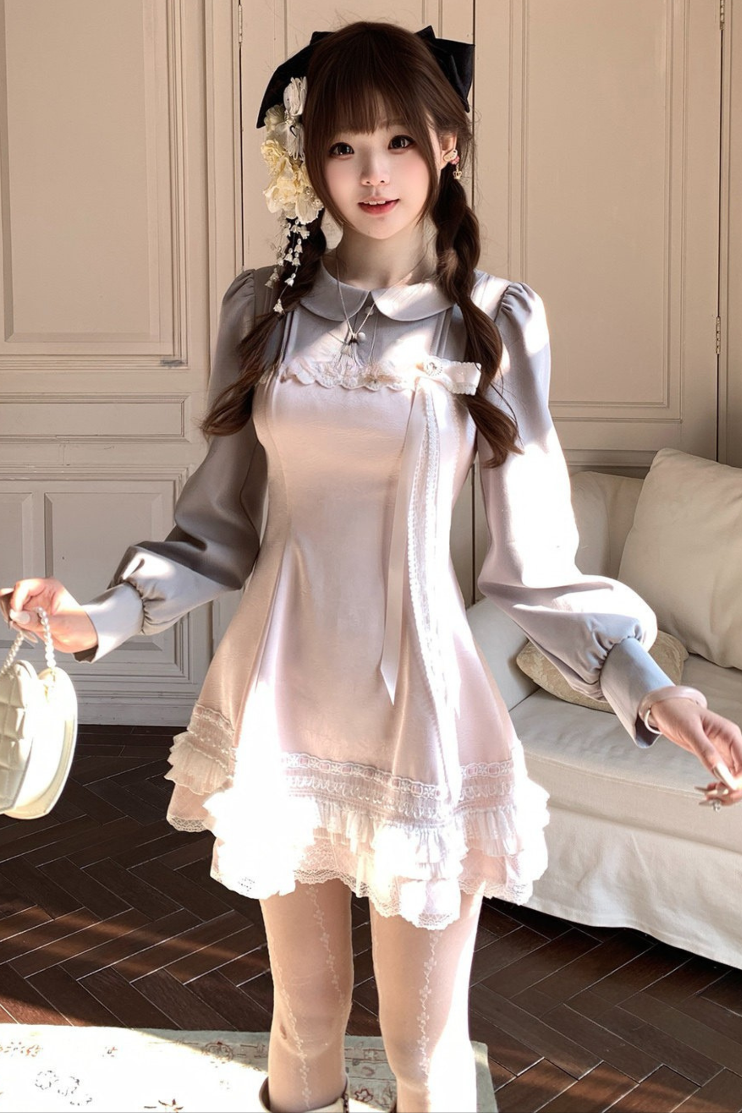 Sweet Lace Docking Dress