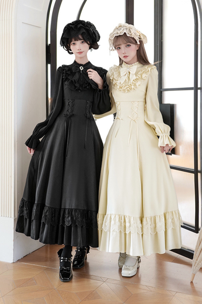 Elegant Dress + Shawl + Ribbon + Headdress