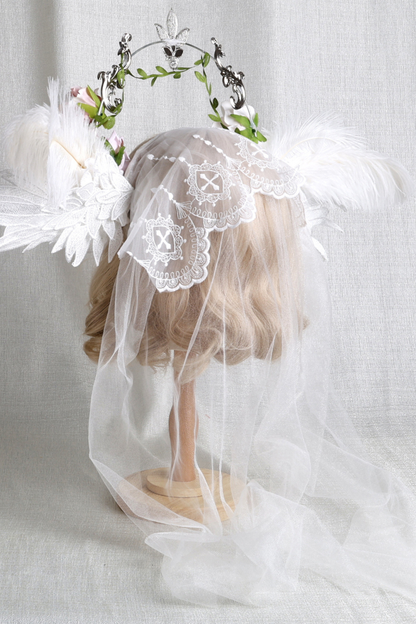 ローズエンジェルヴェールヘアアクセサリー