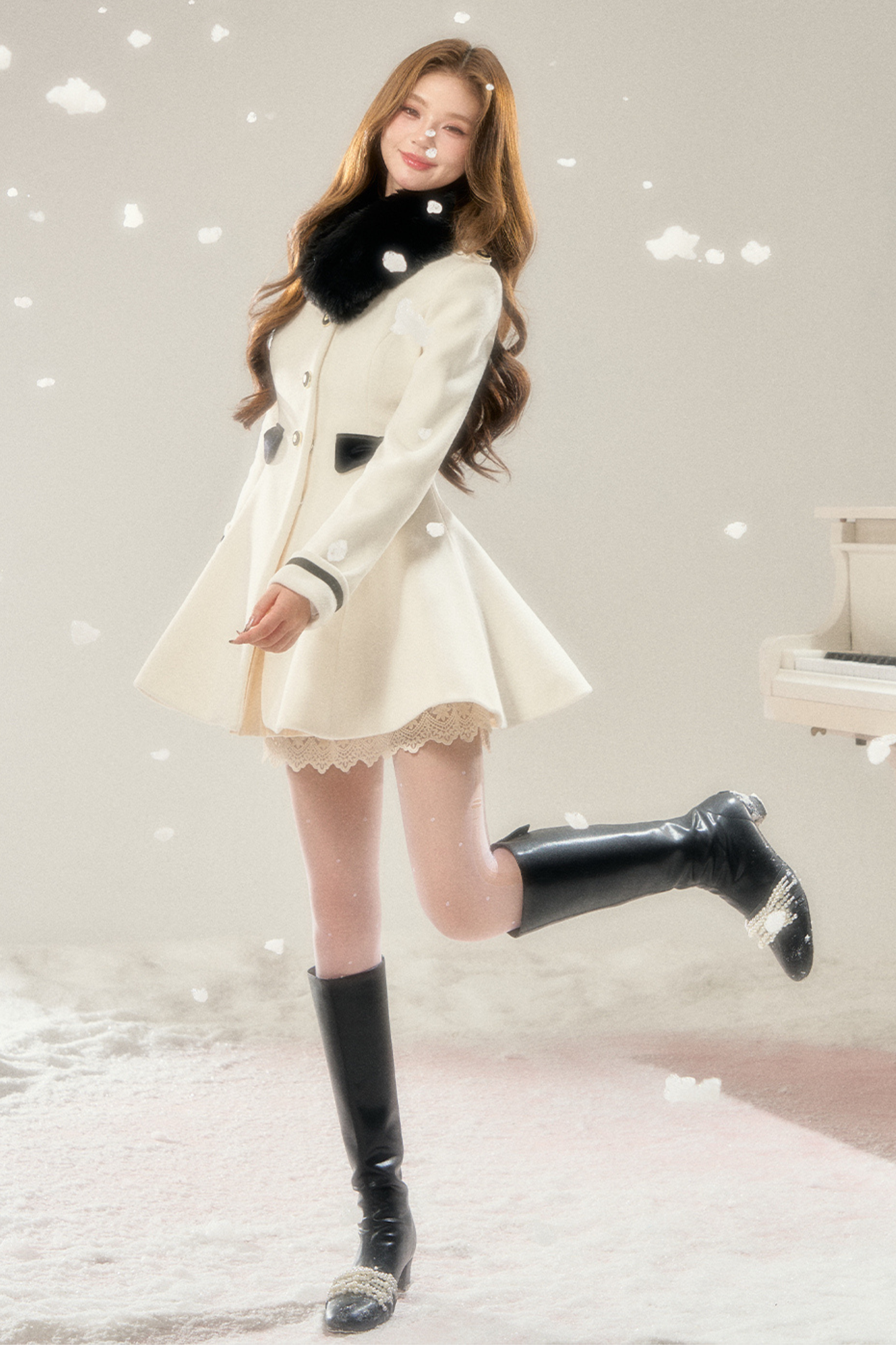 Old French Hepburn Wool Coat