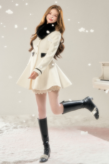 Old French Hepburn Wool Coat