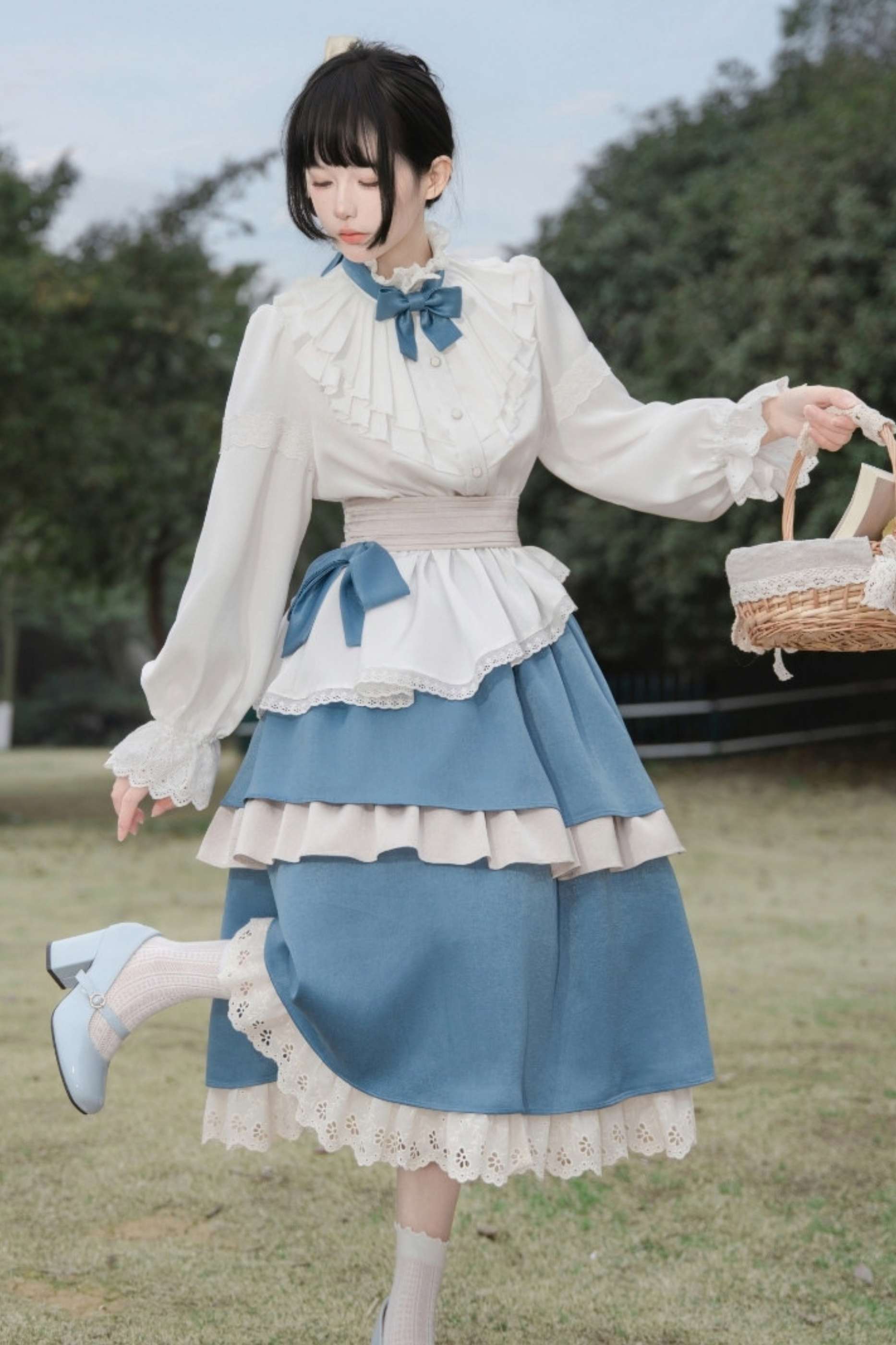 half shirt half skirt dress Daisy Sheer Shirt Half Mesh Skirt Set Dress Joy of ShRu