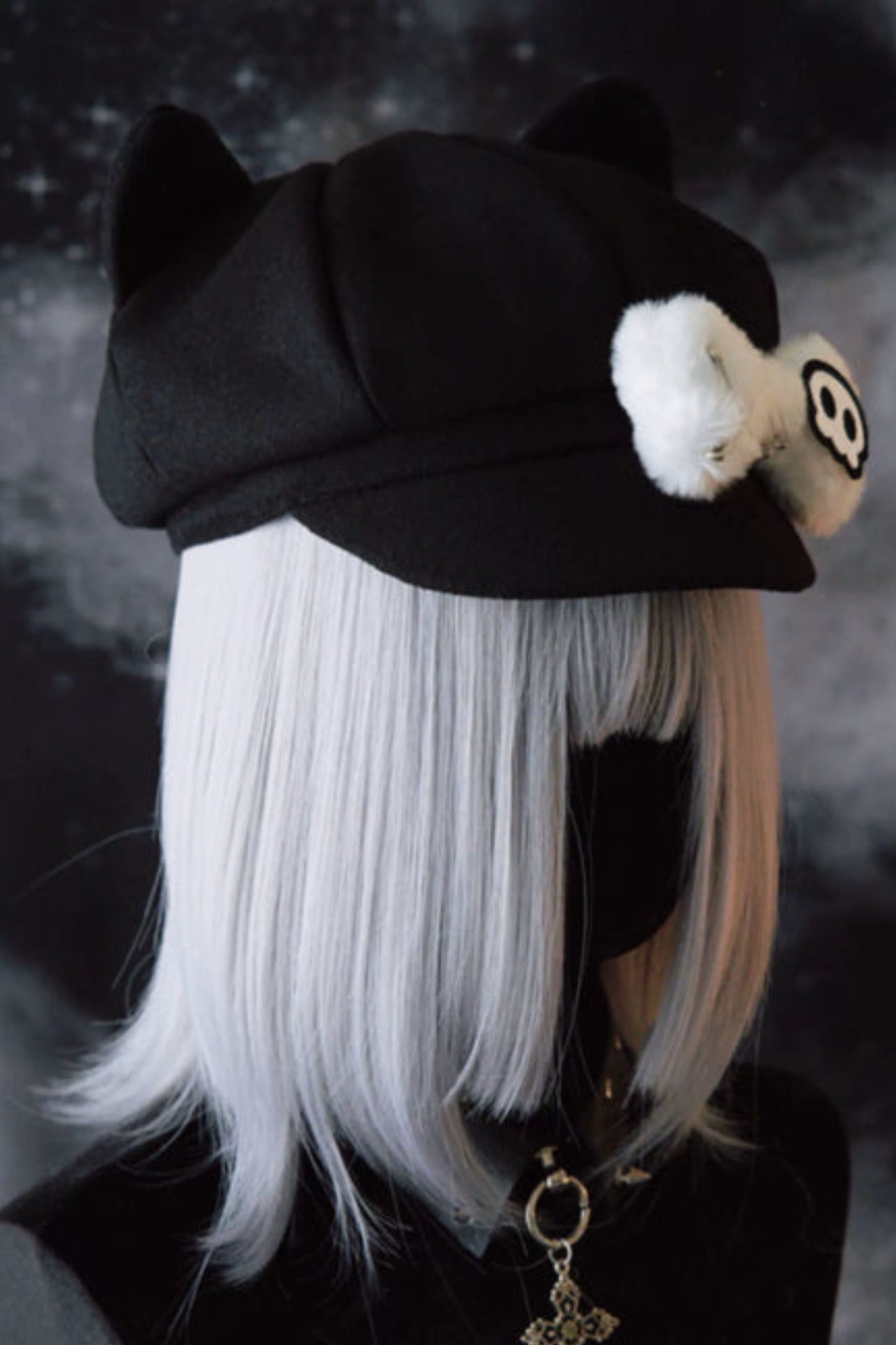 スケルトンボーンキャットイヤーハット