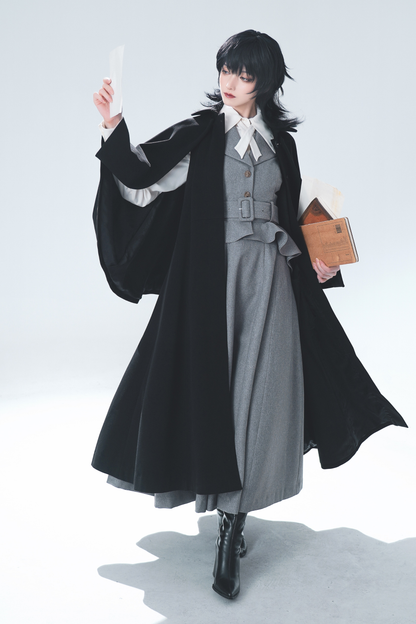 Umbrella Vintage Style Trailing Vest + Long Skirt + Short Skirt