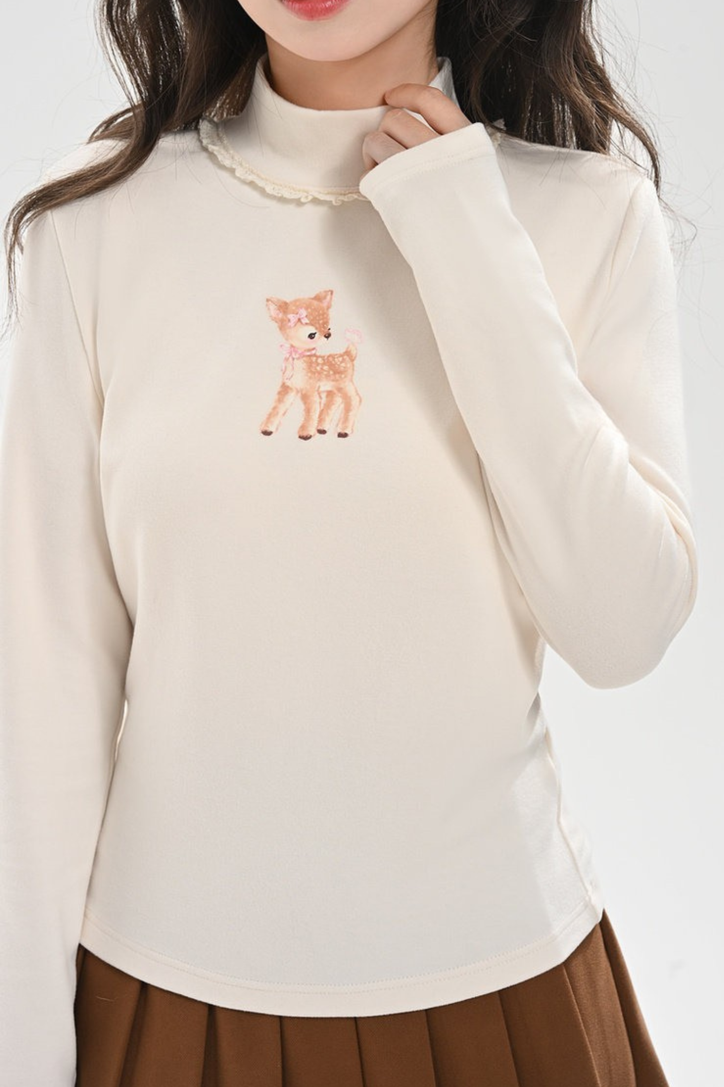 スウィートハイネックトップス