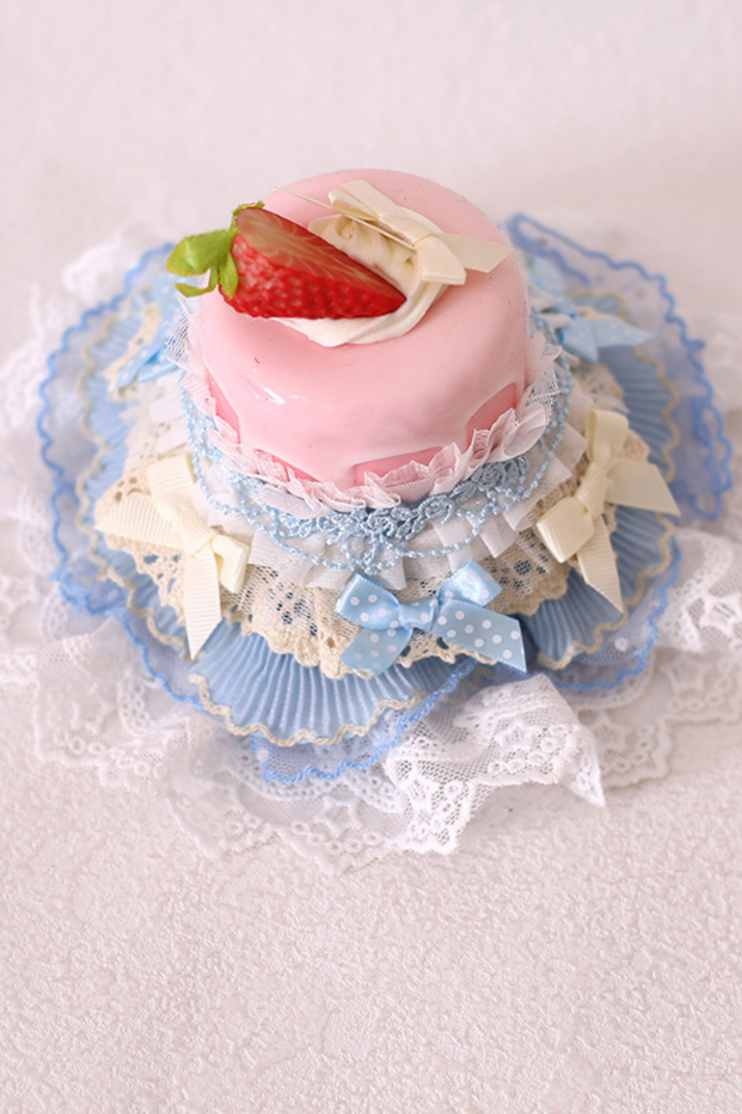 レースアンソニーケーキトッパーロリータハット