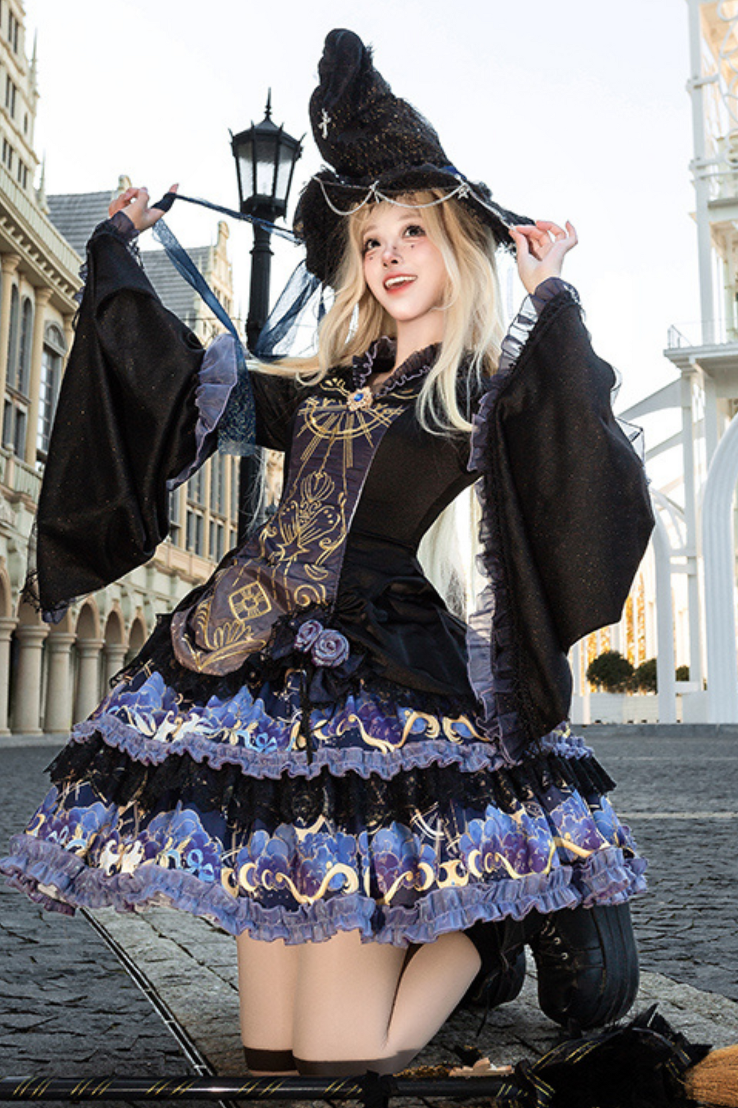 魔術師ロリータドレス+マント
