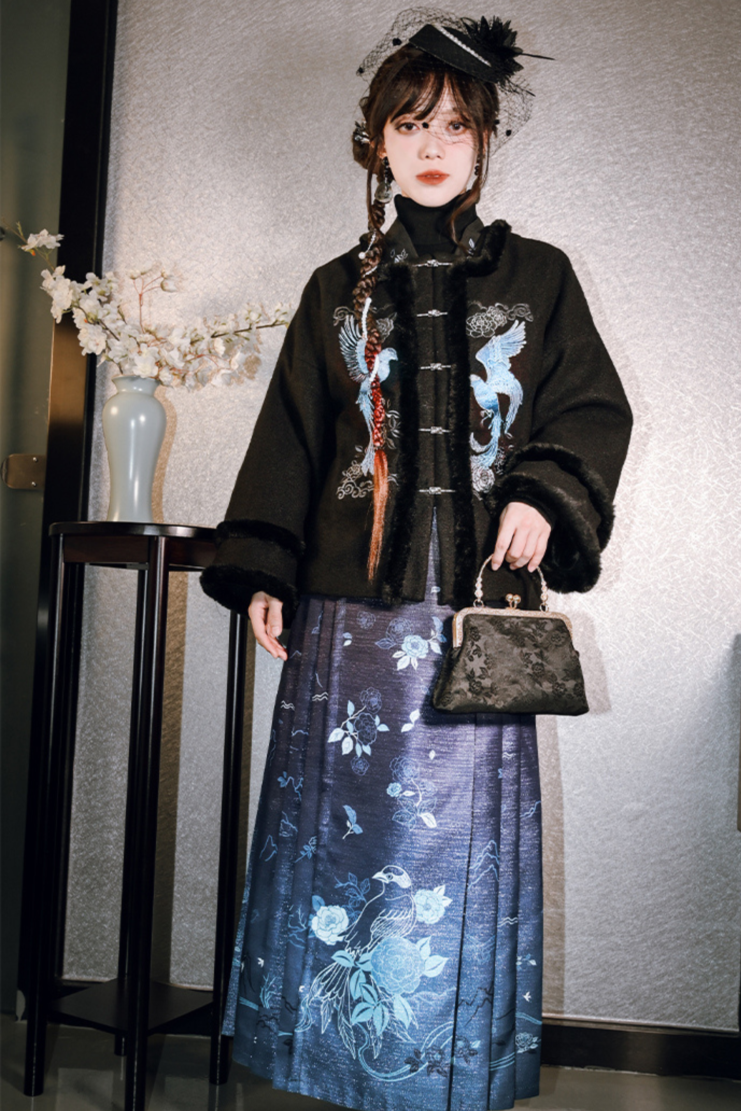 China Bird Design Coat