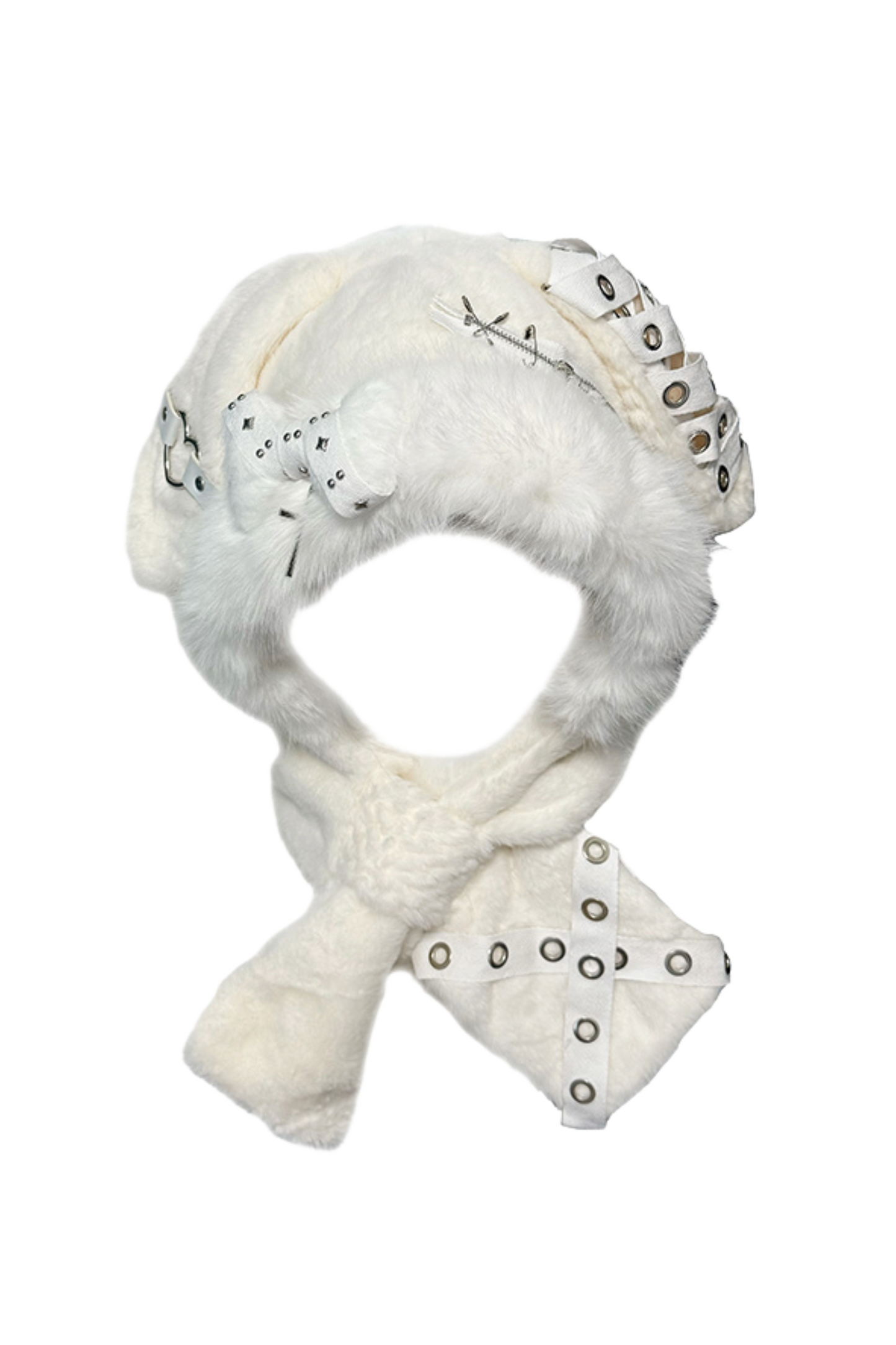 Chapeau subculture oreilles de lapin en boa