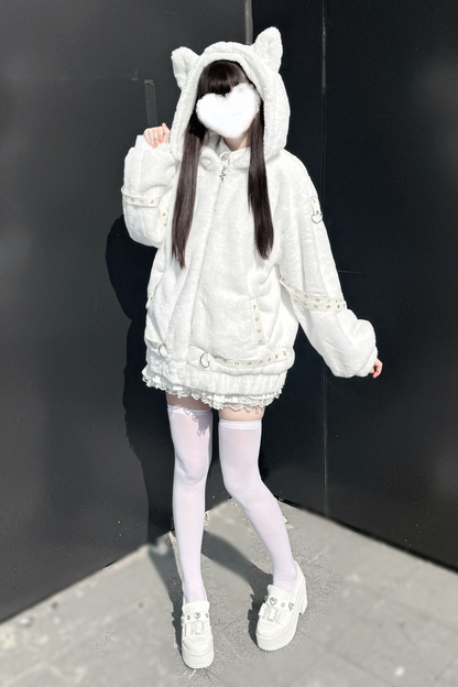 ナイトファー猫耳アウター