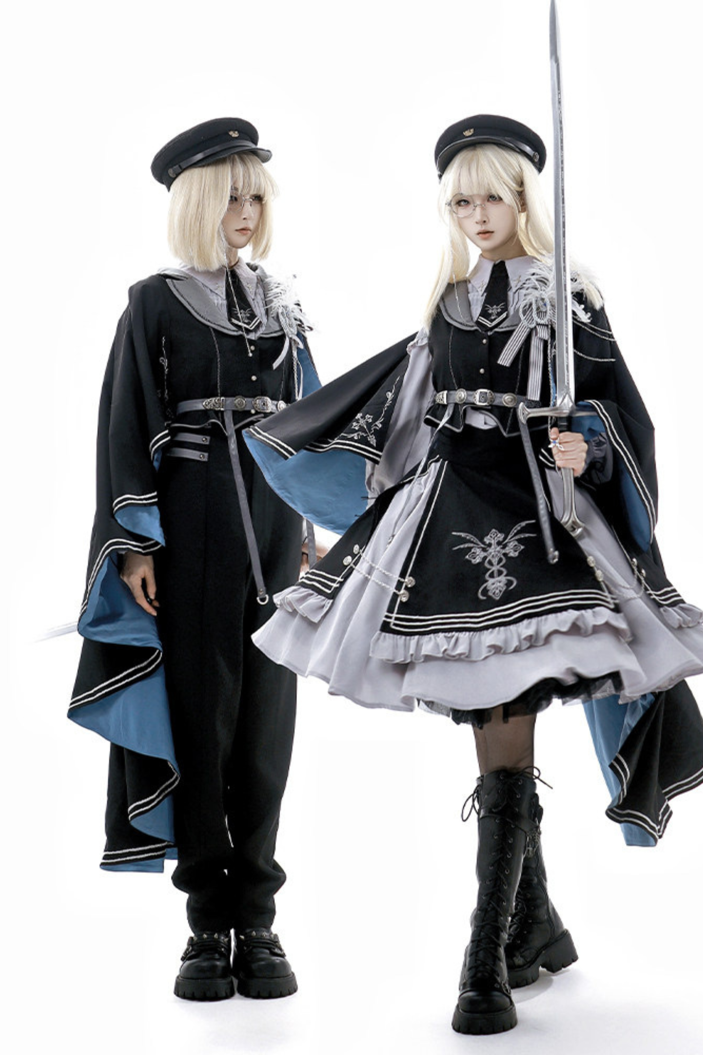 ダークナイトミリタリーマント+パンツ+シャツ+アクセサリー