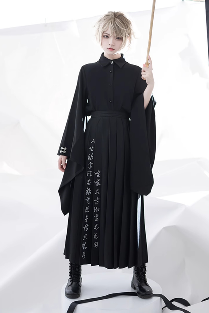 ダーク皇子ビッグスリーブブラウス