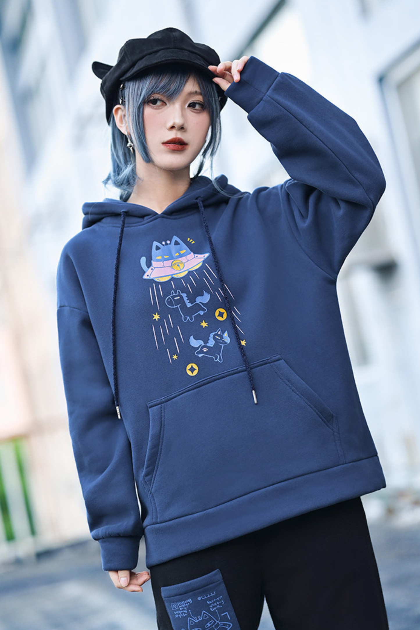 Retro Star Hooded Sweatshirt