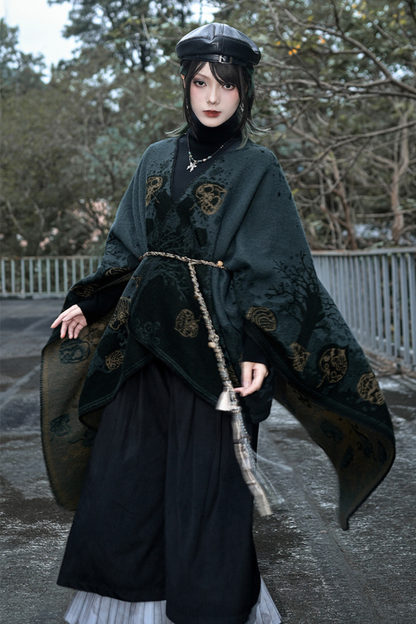 China Jacquard Long Cloak