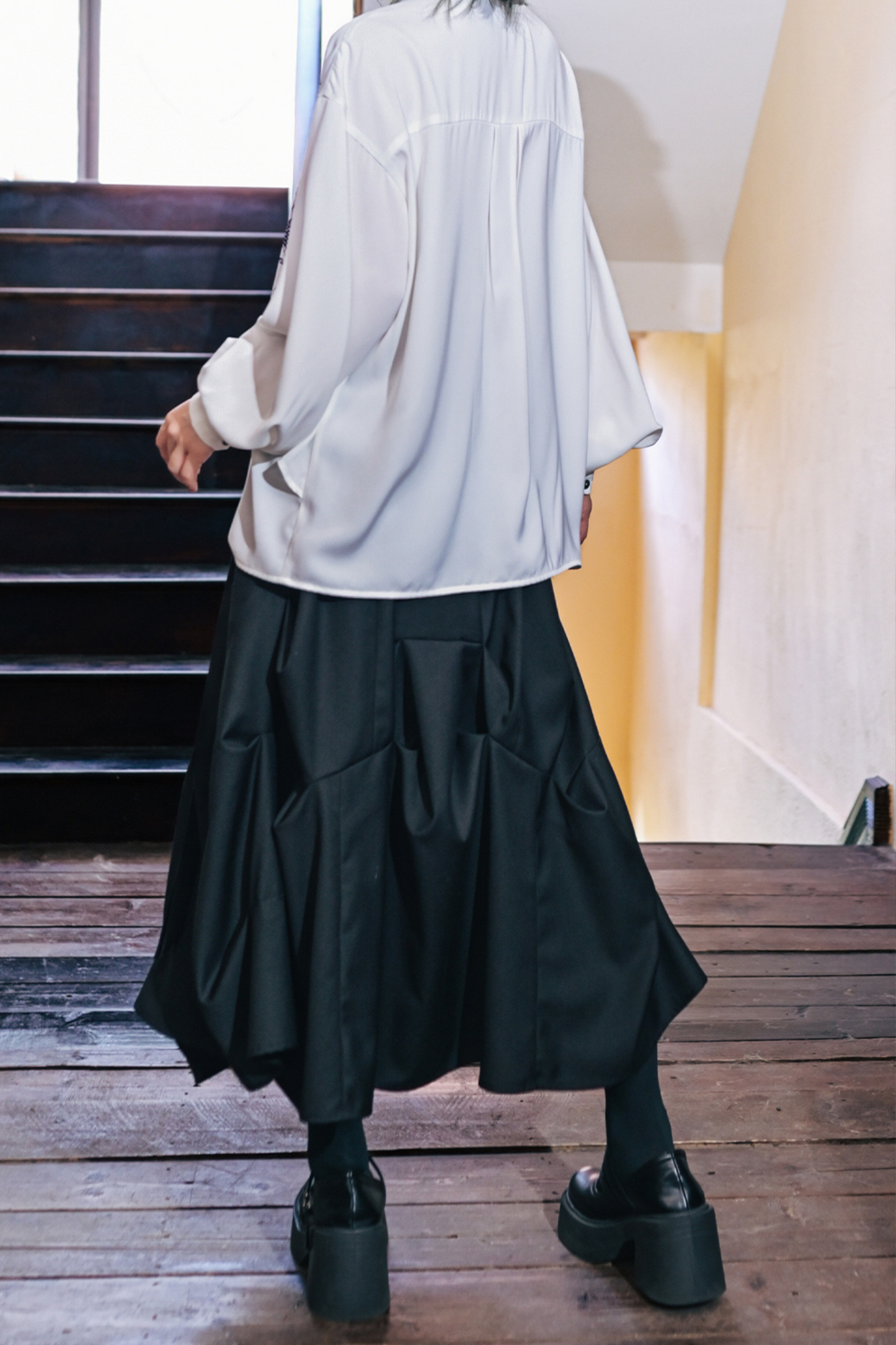 Dark Scale Pleated Skirt