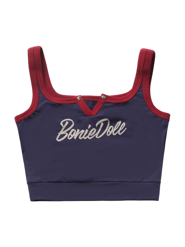 スリーカラーアメリカンガールキーネックキャミソール + カーゴスカート