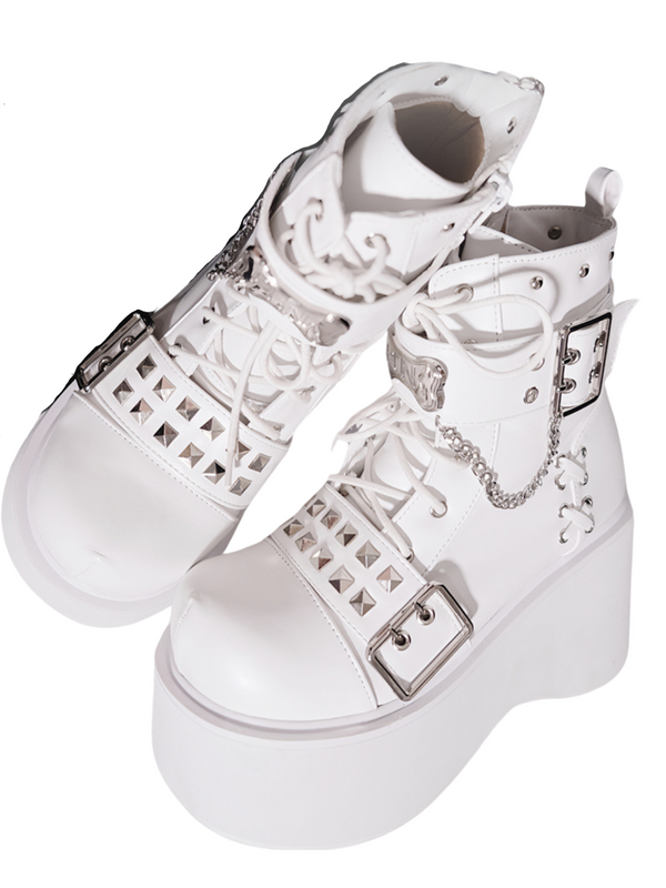 Punk Rock Round Toe Platform Boots