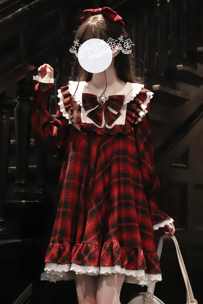 ベリームースガーリーチェックドレス