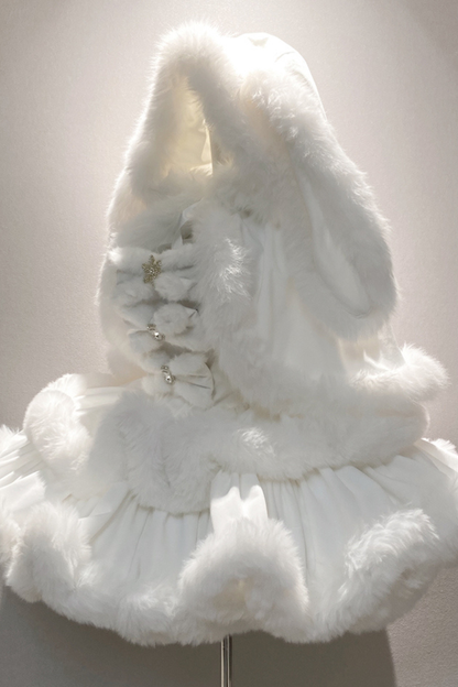 アンゴラファープリンセスドレス+ラビットマント+シアーテール