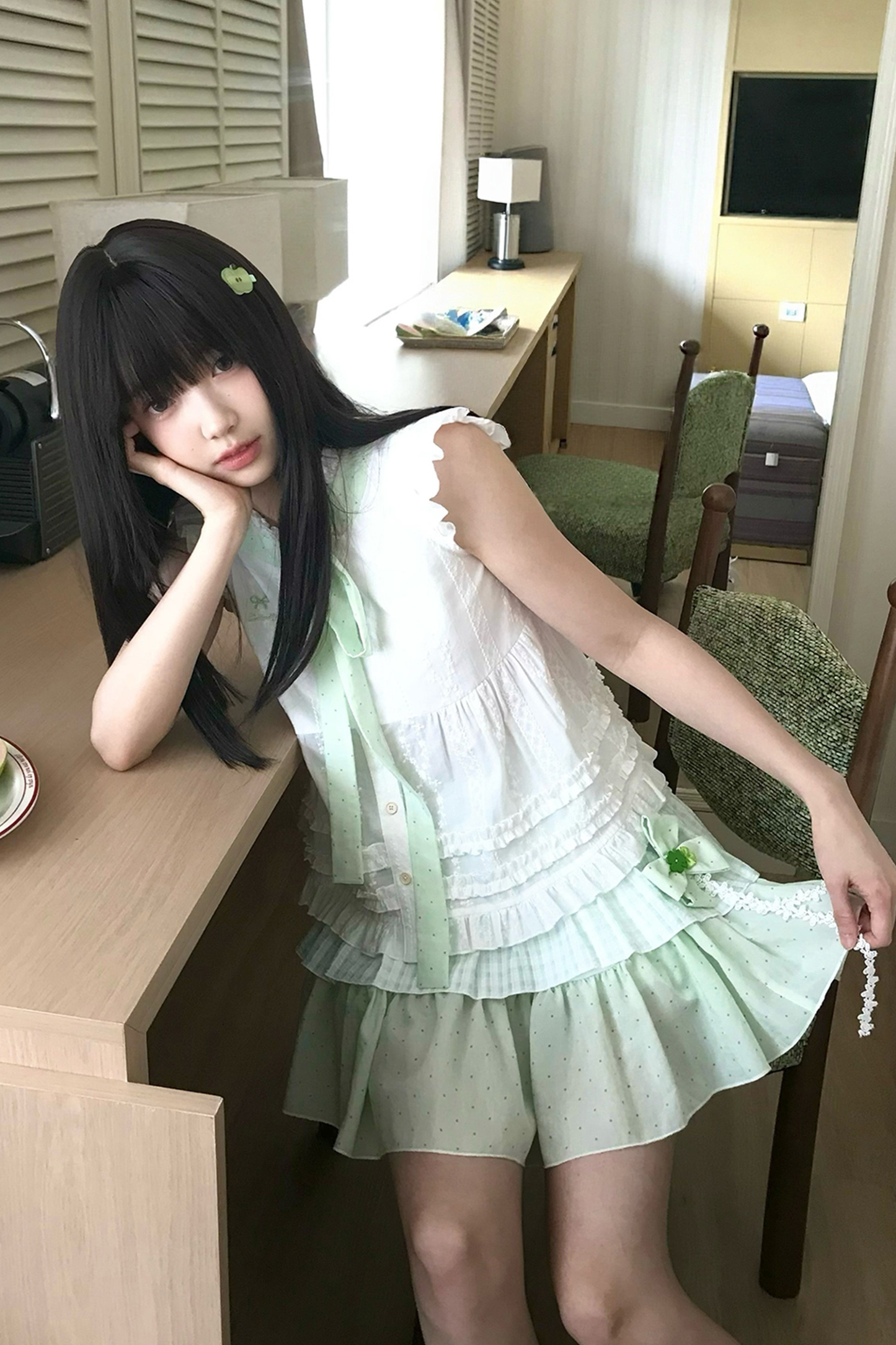 フォーリーフクローバートップス+スカート