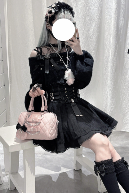 キルティングリボンミニバッグ