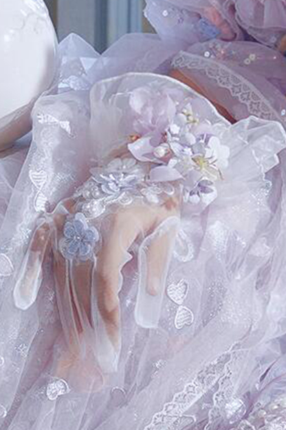 プリンセスセプターロリータアクセサリーハット+ネックレス+グローブ+セプター