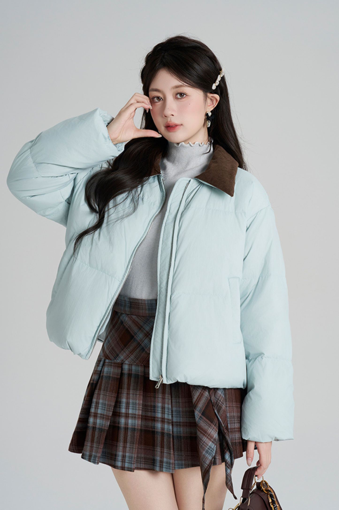 スイートカラーマカロンダウンジャケット