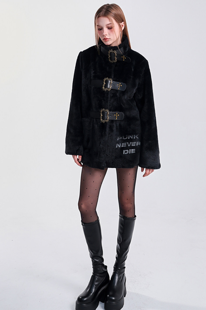 リベットカーブドスタンドカラコート